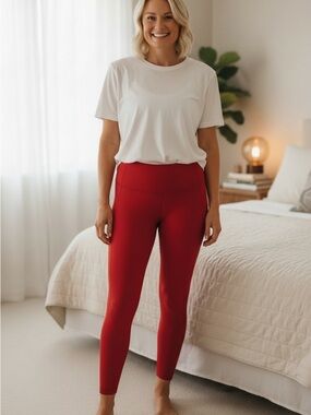 lululemon athletica Red High-Rise Leggings